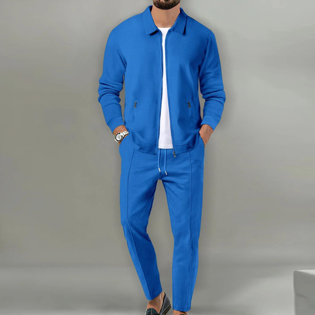 Men's Classic Cardigan Two-Piece Co-ord Set