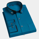 Men's Contrast Trim Dress Shirt