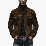 Men's Button Front Denim Jacket