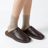 Men's Faux Fur Lined House Slippers