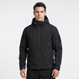 Men's Hooded Softshell Zip Jacket