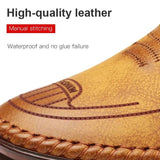 Men's Perforated Leather Slip-On Loafers