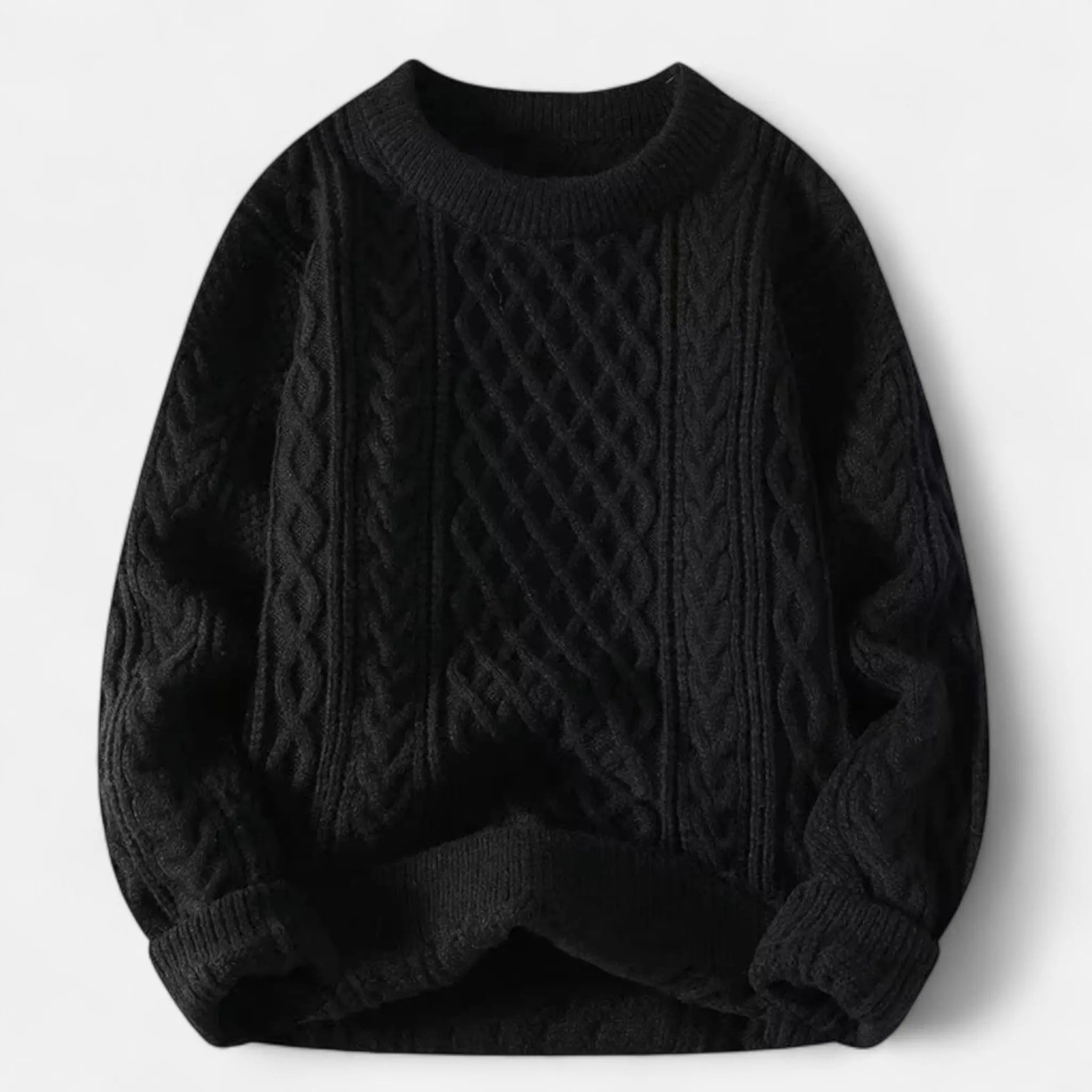 Men's Black Wool Jumper