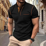 Men's Contrast Trim Polo Shirt