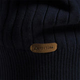 Men's Ribbed Half Zip Knit Sweater