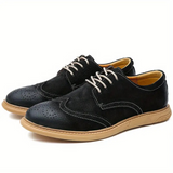 Men's Suede Casual Oxford Shoes