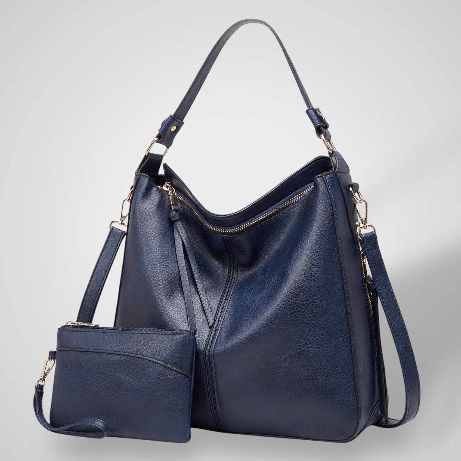 Women's Elegant Black Leather Bag