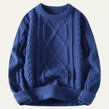 Men's Chunky Cable Knit Fisherman Sweater