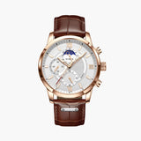 Men's Quartz Watch 43mm Adjustable Strap