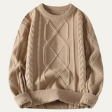 Men's Chunky Cable Knit Fisherman Sweater
