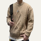 Men's Chunky Cable Knit Fisherman Sweater