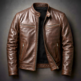 Men's Brown Leather Jacket