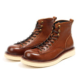Men's Leather Lace-Up Work Boots