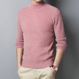 Men's Mock Neck Knit Sweater