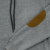 Men's Textured Hooded Knit Pullover