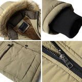 Men's Hooded Faux Fur Lined Winter Parka