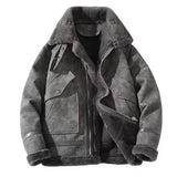 Men's Faux Suede Sherpa Lined Jacket