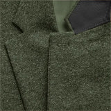 Men's Green Tweed Knitted Vest