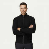 Men's Ribbed Full-Zip Knit Cardigan
