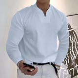 Men's V-Neck Long Sleeve Shirt