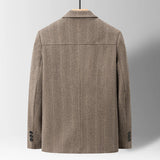 Men's Button Front Knit Overshirt Jacket