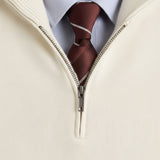 Men's Quarter Zip Sweater with Modern Fit