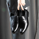 Men's Leather Derby Lace-Up Formal Shoes