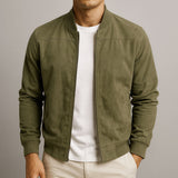 Men's Zip-Up Bomber Jacket