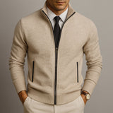 Men's Zip-Up Knit Cardigan