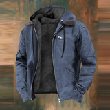 Men's Hooded Utility Zip Jacket