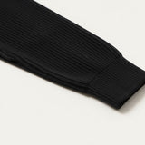 Men's Quarter-Zip Ribbed Knit Casual Sweater