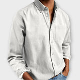 Men's Chambray Button-Up Shirt