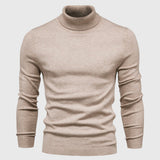 Men's Slim-Fit Roll Neck Long Sleeve Sweater
