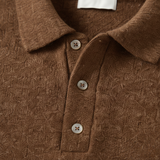 Men's Soft Knit Cashmere Blend Polo Sweater