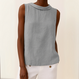 Women's Sleeveless Relaxed-Fit Lightweight Summer Blouse