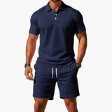 Men's Lightweight Navy Two Piece Set