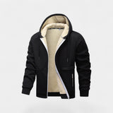 Men's Sherpa Lined Hooded Zip Jacket