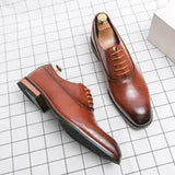 Men's Leather Oxford Dress Shoes
