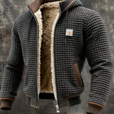 Men's Sherpa Lined Knit Zip Jacket