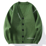 Men's Oversized V-Neck Button Cardigan