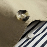 Men's Double-Breasted Waterproof Belted Trench Coat