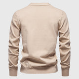 Men's Textured V-Neck Button Cardigan