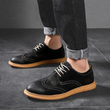 Men's Suede Casual Oxford Shoes