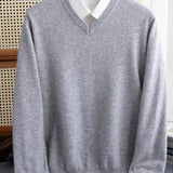 Men's V-Neck Knit Sweater