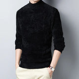 Men's Mock Neck Knit Sweater