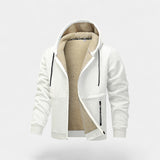 Men's Sherpa Lined Hooded Zip Jacket
