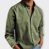 Men's Chambray Button-Up Shirt