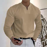 Men's V-Neck Long Sleeve Shirt