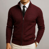 Men's Zip-Up Knit Cardigan
