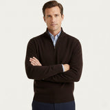 Men's Quarter Zip Sweater with Modern Fit